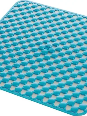 podložka do sprchového koutu GEO 97535311 53x53cm s protiskluzem, modrá Denní Nabídka