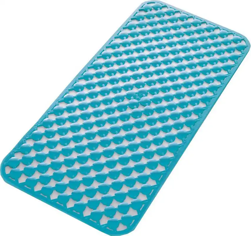 Direct Beschikbaar podložka do vany GEO 97367111 36x71cm s protiskluzem, kaučuk, modrá