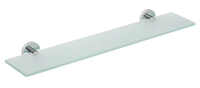 skleněná polička X-ROUND E XR609, 600x130mm, chrom Koop Vandaag