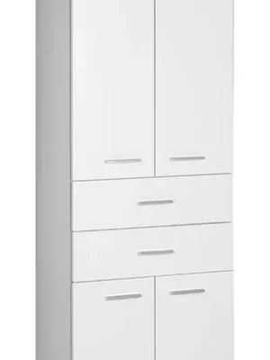 skříňka ZOJA/KERAMIA FRESH 51291 skříňka vysoká se zásuvkami 50x184x29cm, bílá Super Cena