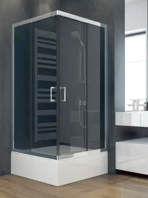 Bezpečná Platba Sprchový kout MODERN 165 90x90x165 cm čtvercový čirý chrom BCMD90CTVER65CC