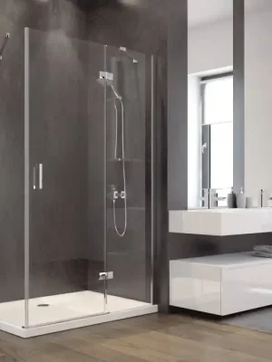 Weekendaanbieding Sprchový kout VIVA 195O 100x80x195 cm obdélníkový levý čirý chrom BCVIV8010L
