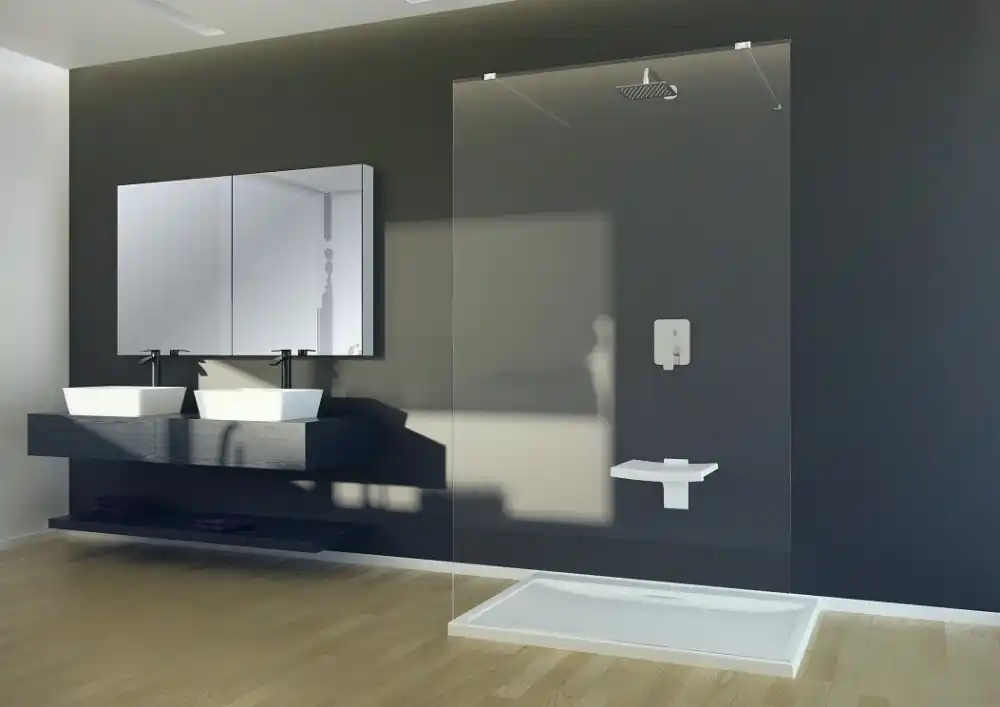 Sprchový kout Walk-In AVEO DUE 100x195 cm univerzální chrom čirý bez pevné stěny BCAVEODUE100 Beperkt Aanbod