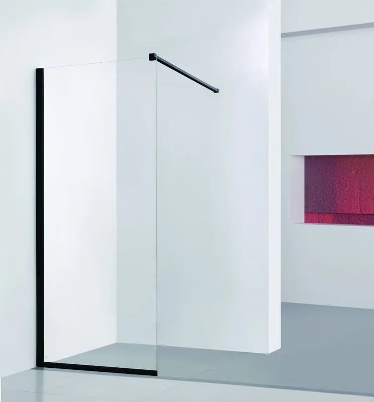 Direct Verzonden Sprchový kout Walk-In LAGOS BLACK 90x195 cm černý bez dveří, BCLAGO90BC