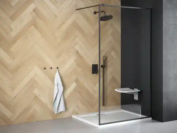 Gecertificeerd Sprchový kout Walk-In TOCA 120x190 cm univerzální černý čirý BCTOCA12