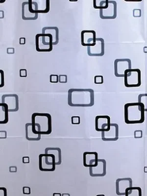 sprchový závěs ZV010 180x180cm, vinyl, bílá/modrá/černá Bestseller