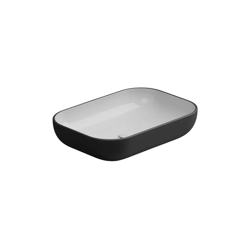 Umyvadlo na desku Easy 60 keramické, dvoubarevné, EALAVRE60BI000003 Uitverkoop