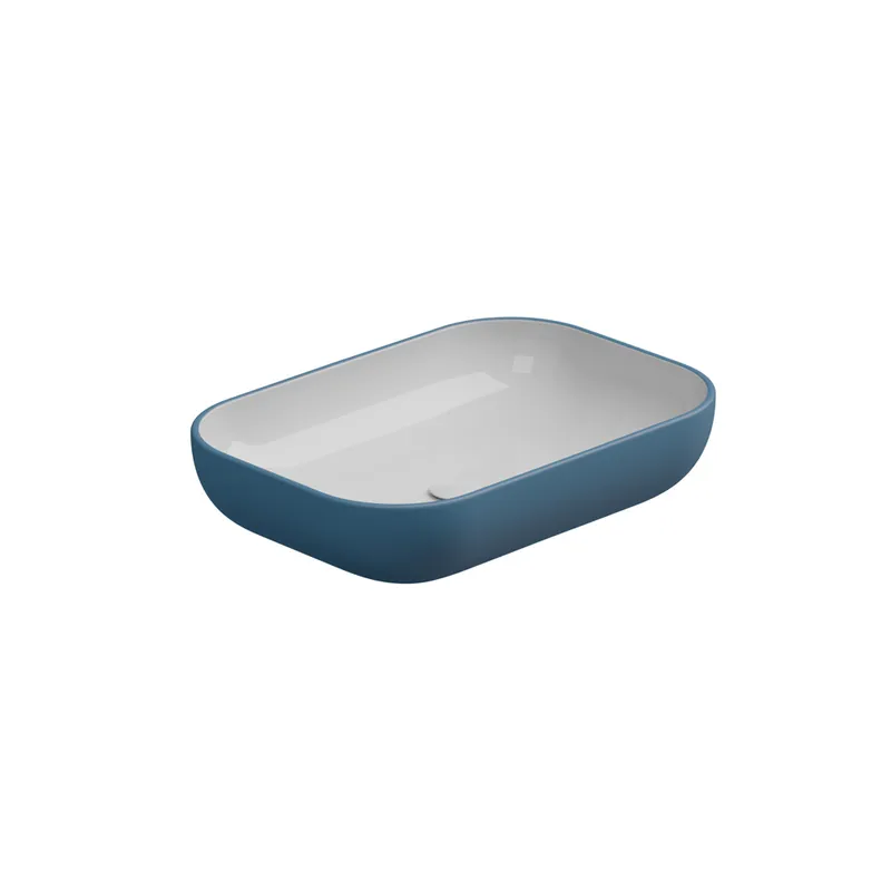 Shop Nu Umyvadlo na desku Easy 60 keramické, dvoubarevné, EALAVRE60BI000027