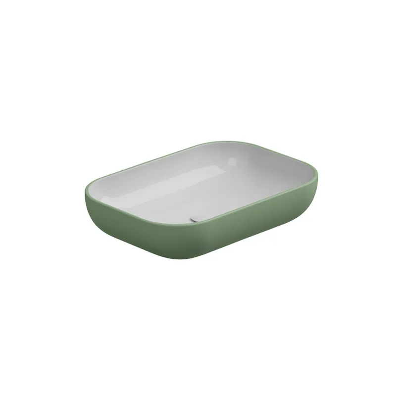 Umyvadlo na desku Easy 60 keramické, dvoubarevné, EALAVRE60BI000031 Nieuw