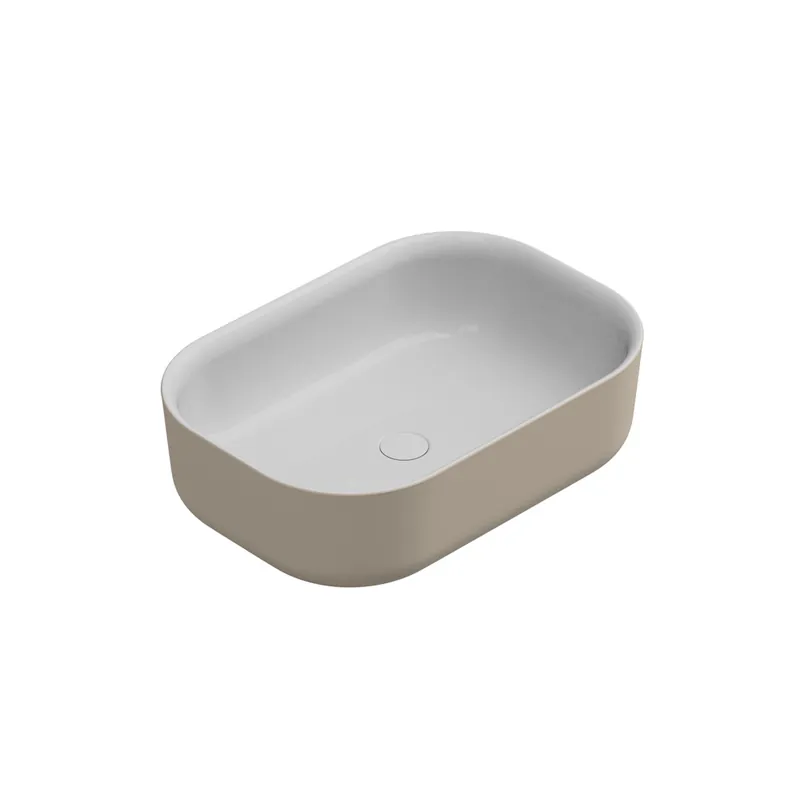 Aanbieding Umyvadlo na desku Hit, keramické, dvoubarevné, 60x42 cm, HILAVRE60BI000034