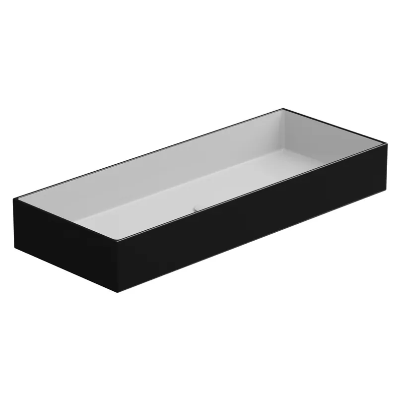 Express Levering Umyvadlo na desku Zenith FS 100 keramické, dvoubarevné, 100x40 cm, ZELAVFS100BI000002