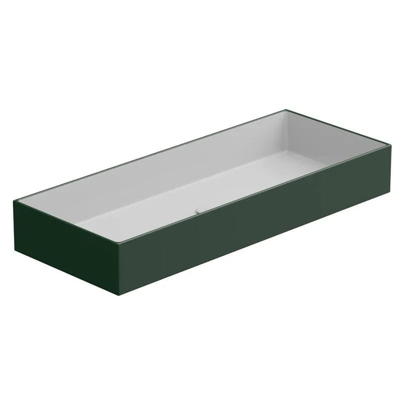 Umyvadlo na desku Zenith FS 100 keramické, dvoubarevné, 100x40 cm, ZELAVFS100BI000036 Seizoensaanbieding