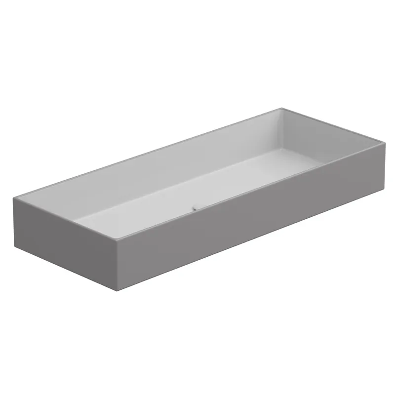 Premium Umyvadlo na desku Zenith FS 100 keramické, dvoubarevné, 100x40 cm, ZELAVFS100BI000038