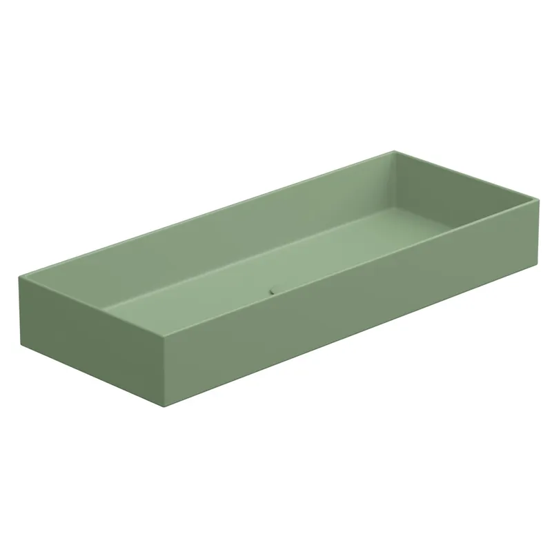 Umyvadlo na desku Zenith FS 100 keramické, salvia matné, 100x40 cm, ZELAVFS100031 Gereduceerde Prijs