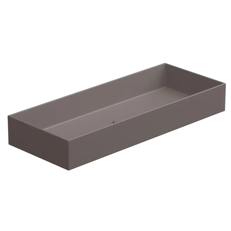 Umyvadlo na desku Zenith FS 100 keramické, tortora matné, 100x40 cm, ZELAVFS100029 Beperkt Aanbod