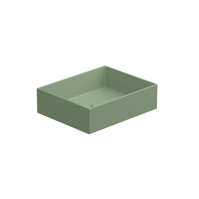 Gratis Retour Umyvadlo na desku Zenith FS 50 keramické, saliva matné, 50x40 cm, ZELAVFS50031