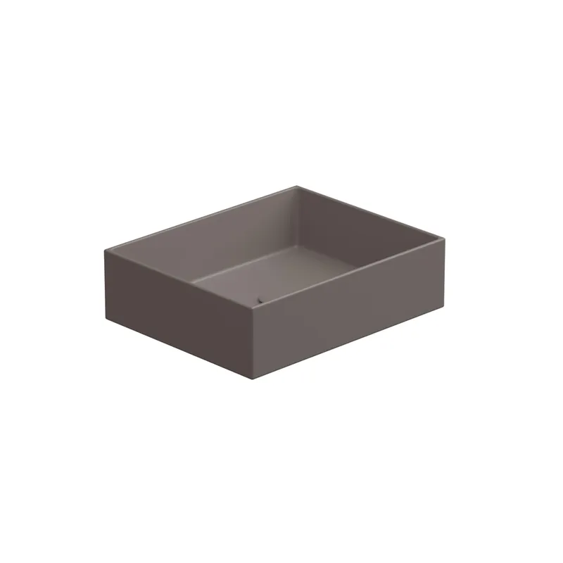 Beperkt Aanbod Umyvadlo na desku Zenith FS 50 keramické, tortora matné, 50x40 cm, ZELAVFS50029