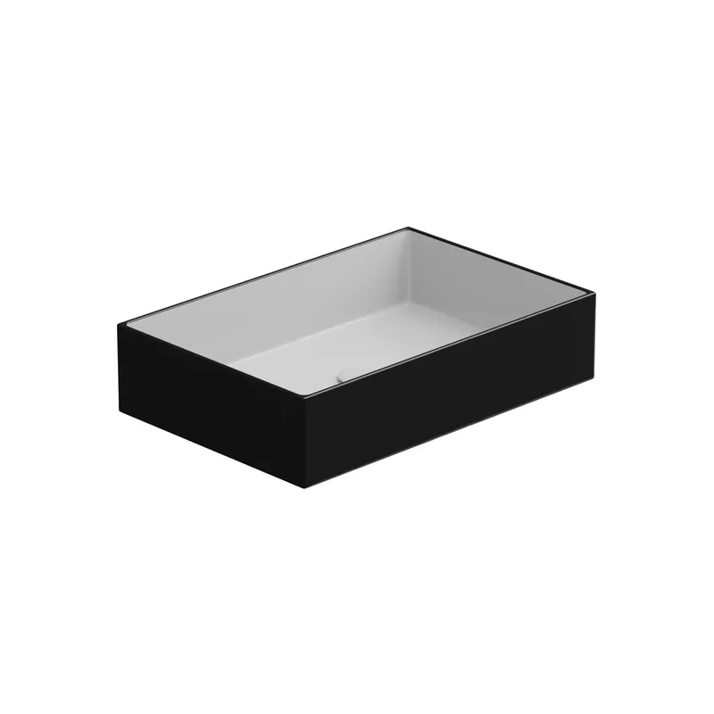 Korting Umyvadlo na desku Zenith FS 60 keramické, dvoubarevné, 60x40 cm, ZELAVFS60BI000002