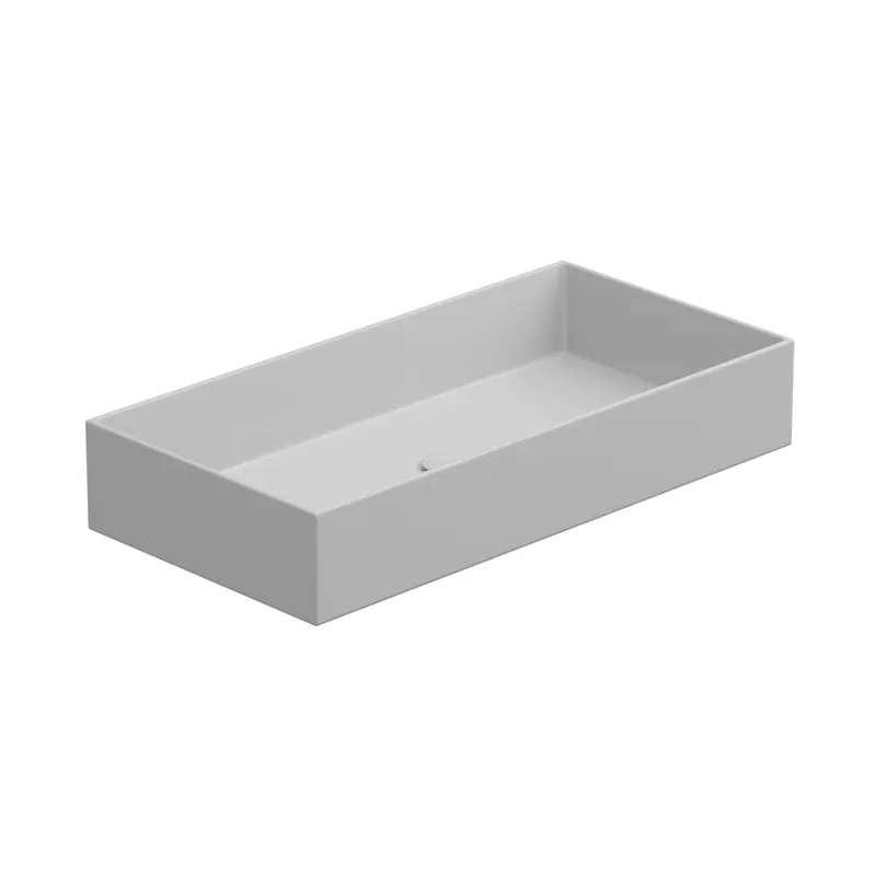Beperkte Voorraad Umyvadlo na desku Zenith FS 80 keramické, dvoubarevný, 80x40 cm, ZELAVFS80BI000001