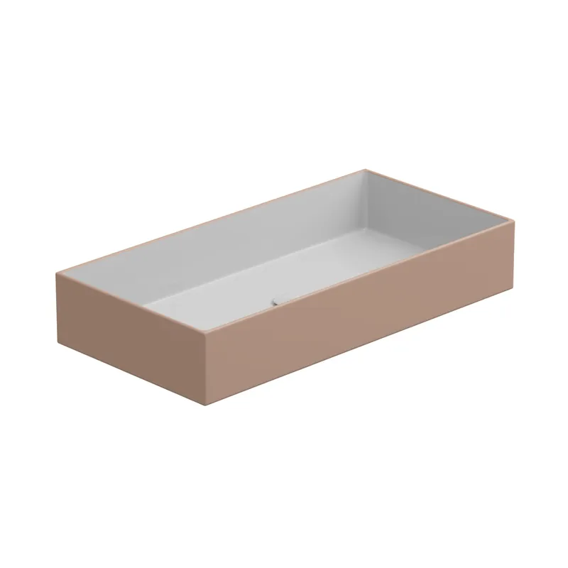 Umyvadlo na desku Zenith FS 80 keramické, dvoubarevný, 80x40 cm, ZELAVFS80BI000032 Nu Kopen