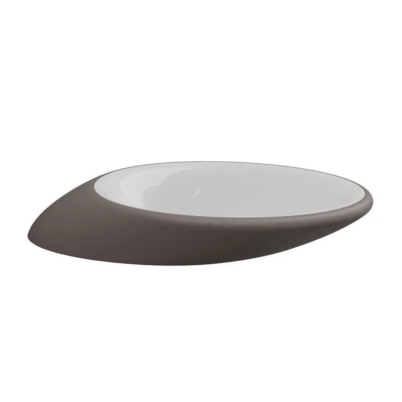 Veilige Betaling Umyvadlo Touch, keramické, dvoubarevné, 90x45 cm, TOLAV90BI000029
