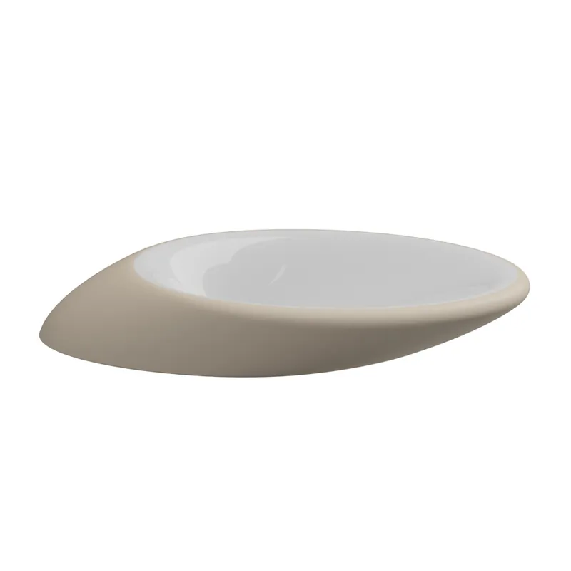 Merkproduct Umyvadlo Touch, keramické, dvoubarevné, 90x45 cm, TOLAV90BI000034