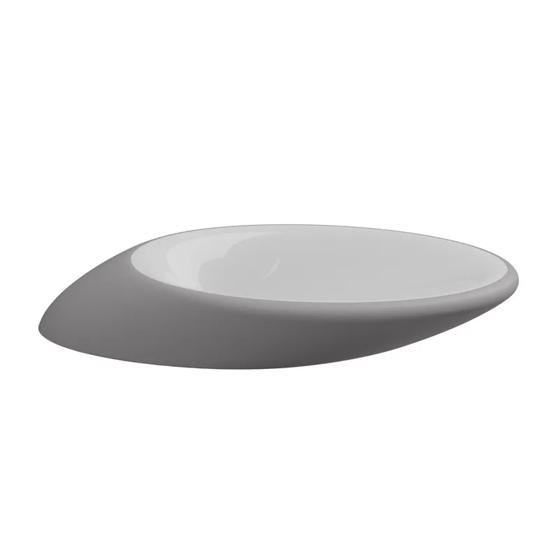 Flitsaanbieding Umyvadlo Touch, keramické, dvoubarevné, 90x45 cm, TOLAV90BI000038