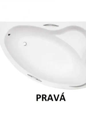 Cenově Výhodný Vana ADA 140x90x42 cm asymetrická rohová pravá bez nožiček bílá VANADA140P