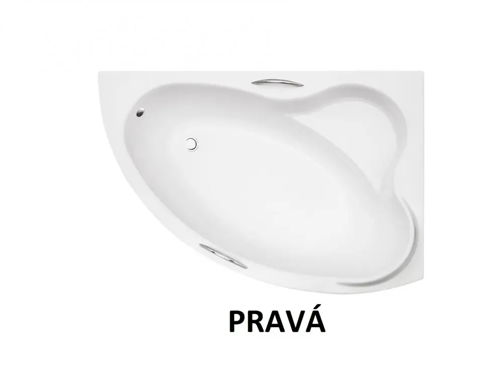 Cenově Výhodný Vana ADA 140x90x42 cm asymetrická rohová pravá bez nožiček bílá VANADA140P