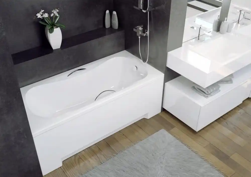 Vana ARIA 170x70x39 cm obdélníková univerzální s nožičkami bílá VANARIA170+OLVPINOZ Snelle Levering