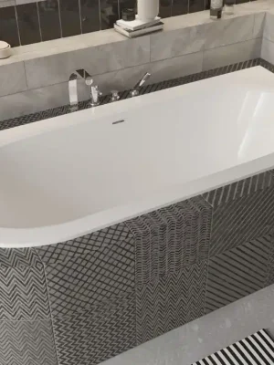 Časově Omezené Vana AVITA SLIM+ 150x70x42 cm asymetrická pravá s nožičkami bílá VANAVIT15SLIMPP+OLVPINOZ