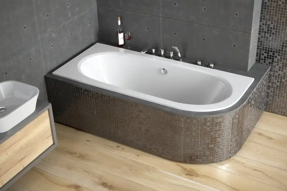 Vana AVITA SLIM 180x80x42 cm asymetrická levá s nožičkami bílá VANAVIT180SLIML+OLVPINOZSTELWD Lage Kosten