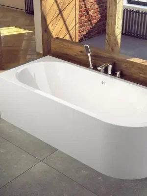 Cenový Hit Vana AVITA 150x75x42 cm asymetrická levá s nožičkami bílá VANAVIT150L+OLVPINOZ