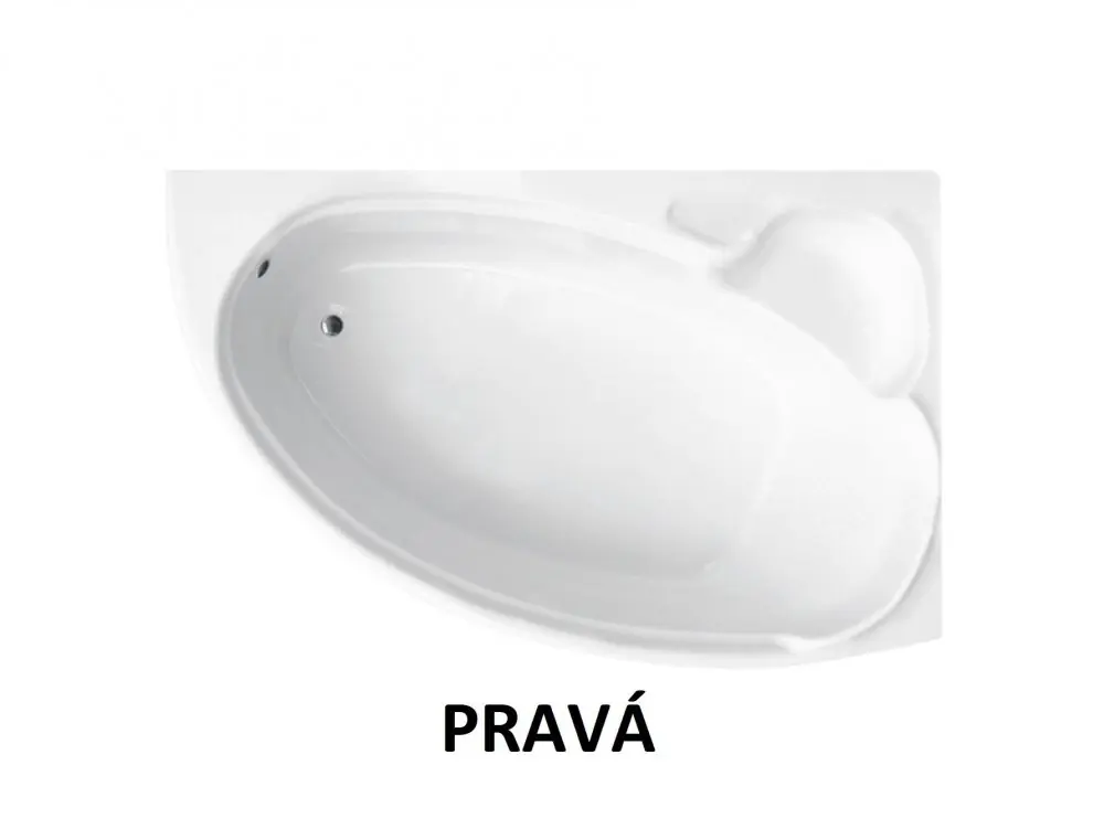 Direct Verzonden Vana FINEZJA NOVA 140x95 cm asymetrická rohová pravá s nožičkami bílá VANFINN140P+OLVPINOZ