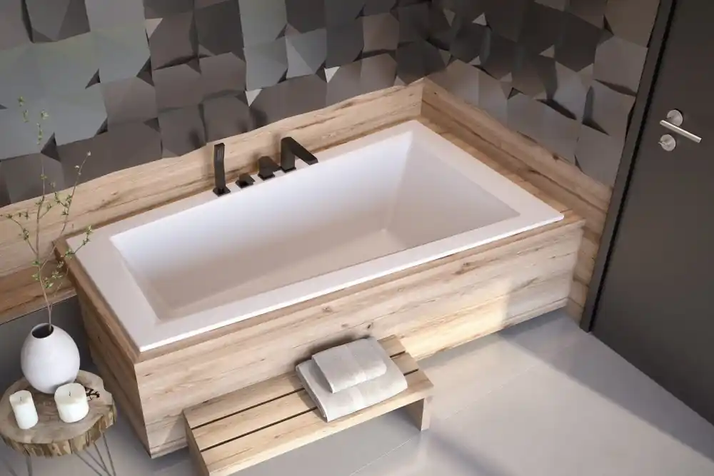 Actieprijs Vana INTIMA SLIM 150x85x41,5 cm asymetrická pravá bez nožiček bílá VANINTI15SLIMP