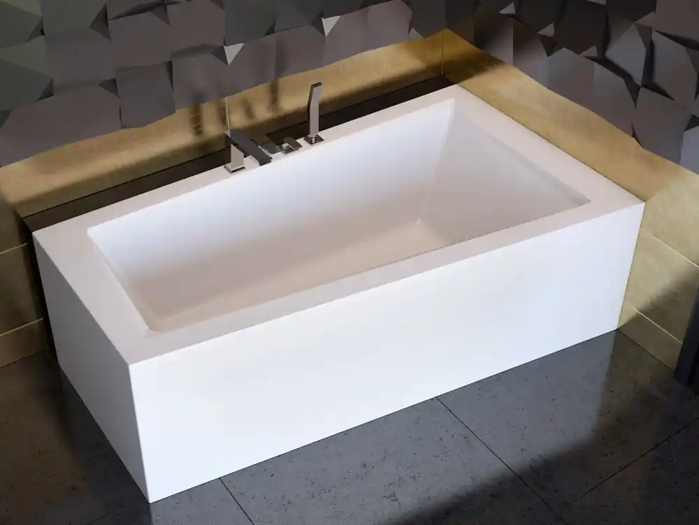 Merkproduct Vana INTIMA 150x85x41,5 cm asymetrická pravá s nožičkami bílá VANINTI15P+OLVPINOZSTELI