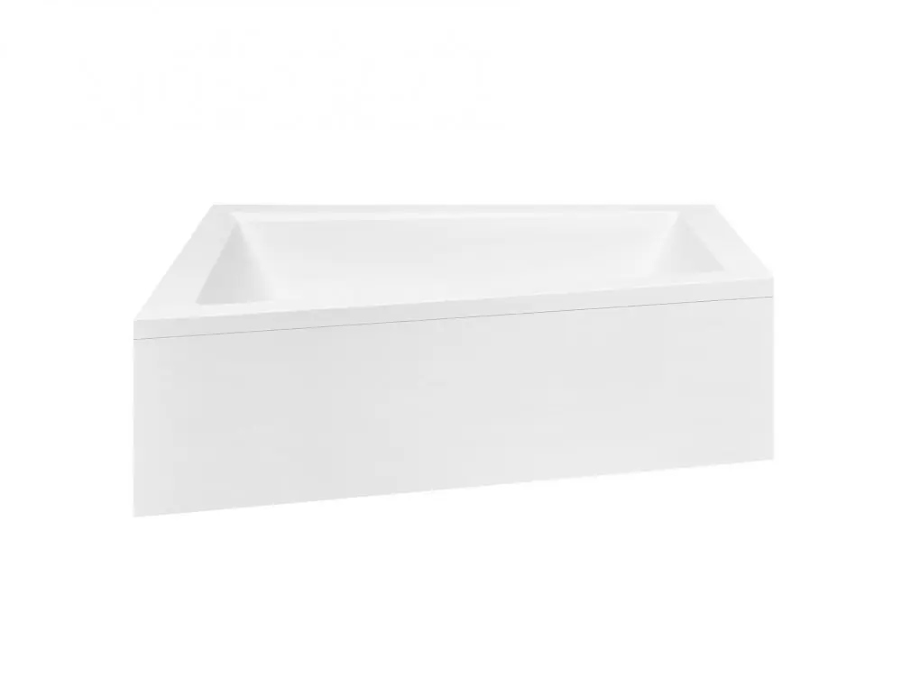 Vana INTIMA 160x90x41,5 cm asymetrická levá bez nožiček bílá VANINTI16L Fabrieksprijs