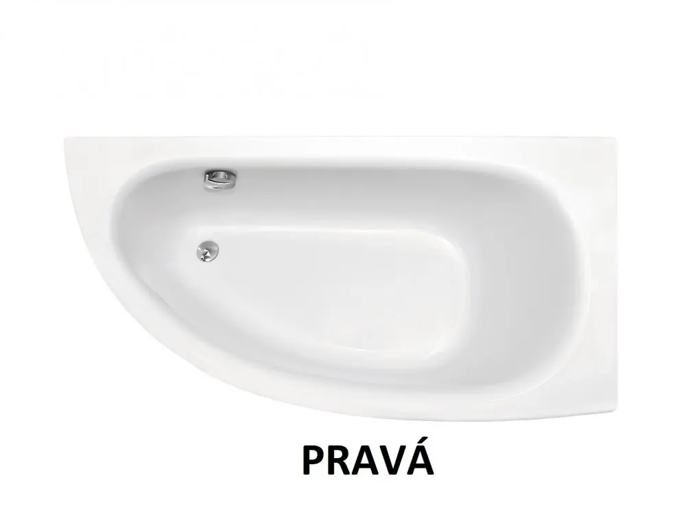 Laatste Kans Vana MILENA 150x70x40 cm asymetrická rohová pravá s nožičkami bílá VANMIL150P+OLVPINOZ