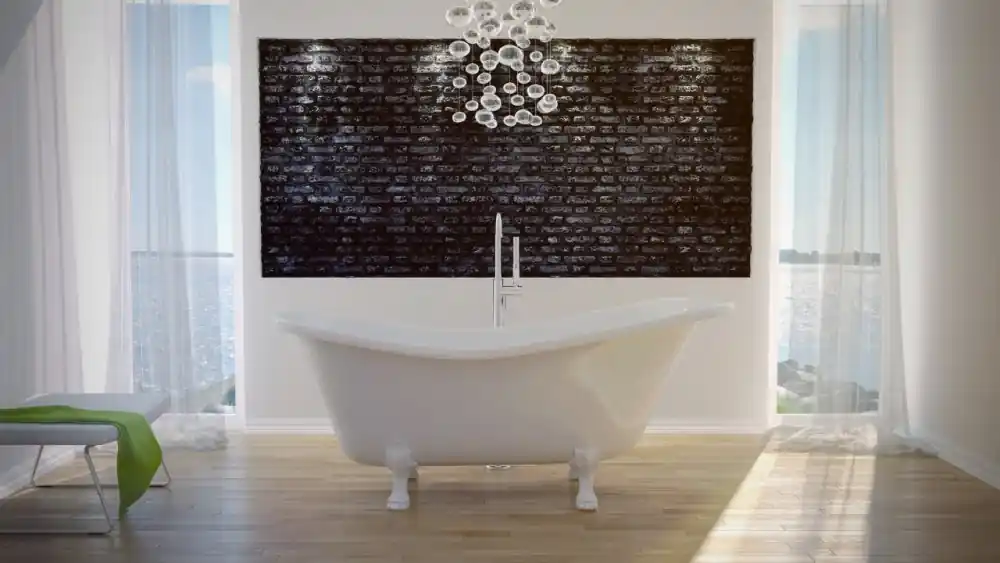 Must-Have Vana OTYLIA 170x77 cm volně stojící bílá, s bílými nožičkami, VANMER170W