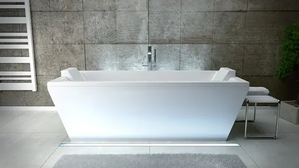 Vana VERA 180x80 cm volně stojící bez nožiček bílá VANLUZ180 Betrouwbaar