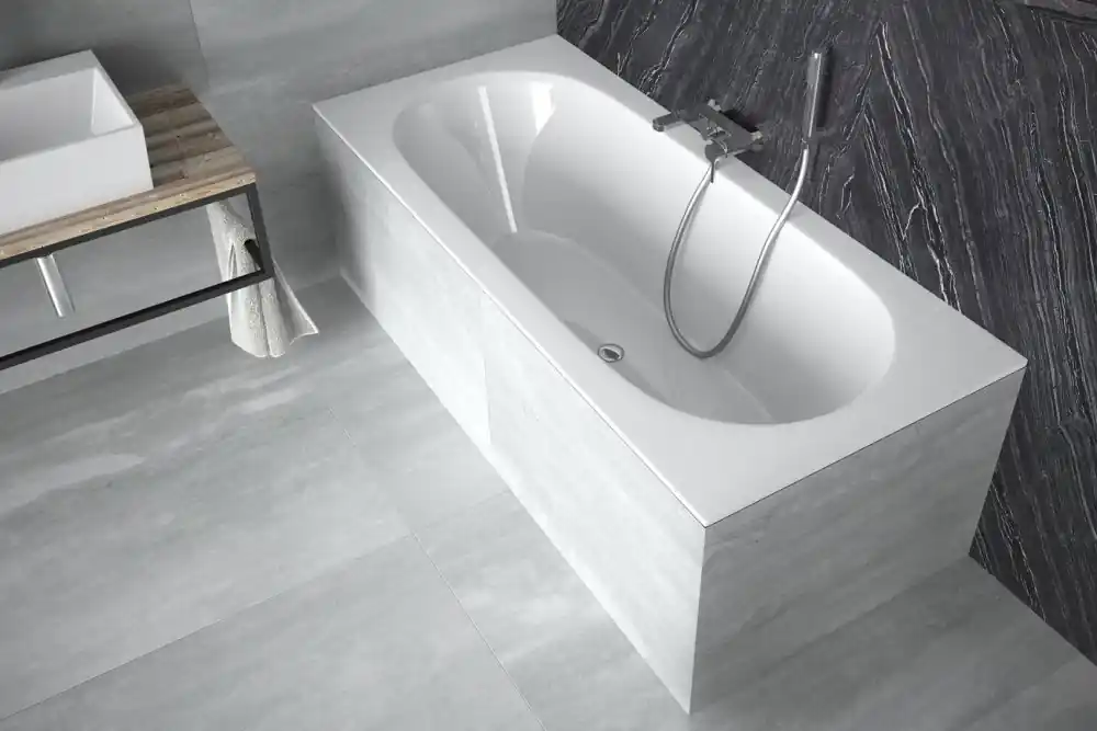 Koop Vandaag Vana VITAE SLIM 150x75x42 cm obdélníková univerzální s nožičkami bílá VANVITAE150SLIM+OLVPINOZ