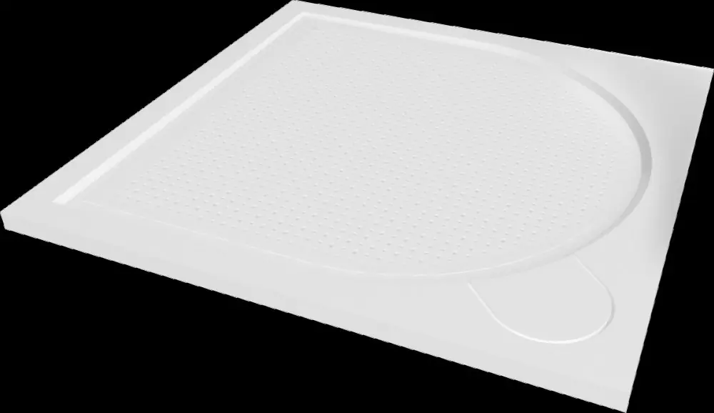 Vanička LAKA sprchová 80x80x3 cm čtvercová litý mramor bílá VANKCCTVER80 Dagaanbieding