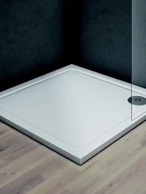 Akční Cena Vanička VENETS sprchová 70x70x3 cm čtvercová litý mramor bílá VANKCTVE70