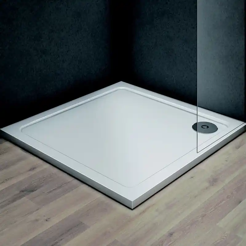Vanička VENETS sprchová 90x90x3 cm čtvercová litý mramor bílá VANKCTVE90 Favoriet