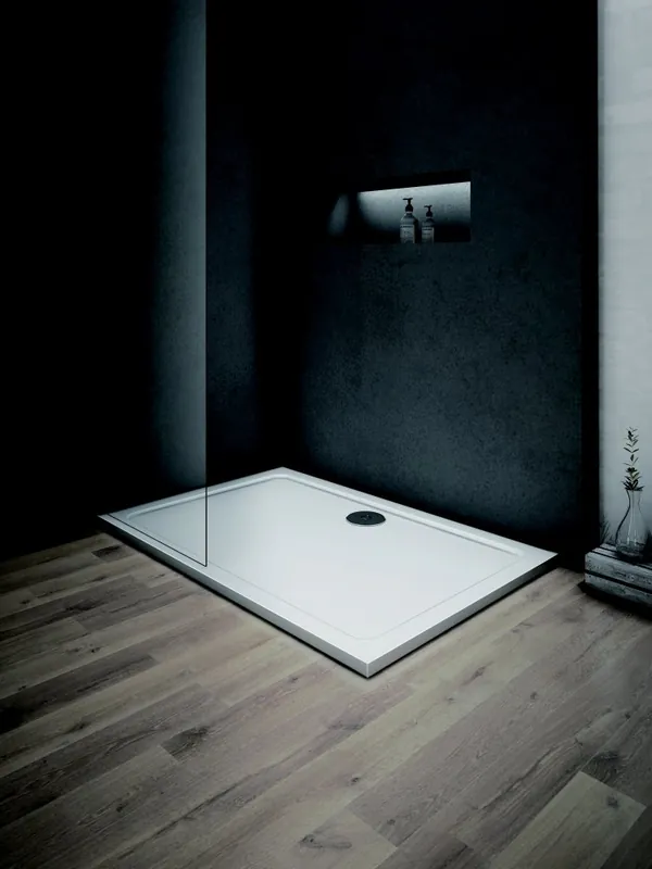 Beperkte Voorraad Vanička VENETS sprchová 150x90x3 cm obdélníková litý mramor bílá VANKOBD9015