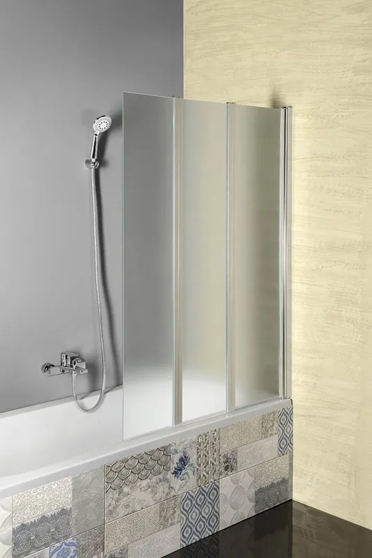 vanová zástěna VANDA AQ1140 1000x1400 mm, chrom, sklo brick Seizoensaanbieding