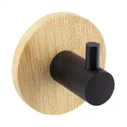 Věšák koupelnový samolepící černý+bambus KD02091763 Lage Prijs