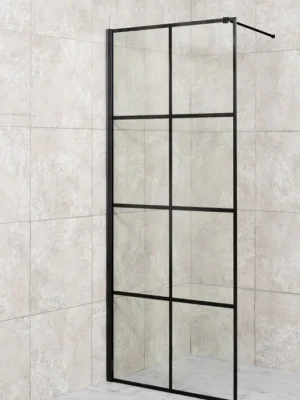 Certifikovaný Walk-in sprchový kout ALBOX BLACK,OLBALBO80BC
