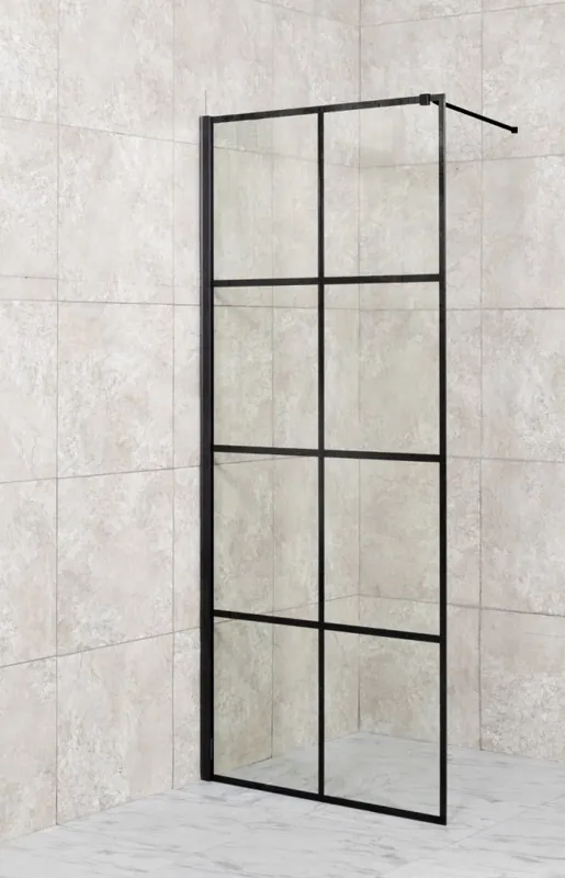 Certifikovaný Walk-in sprchový kout ALBOX BLACK,OLBALBO80BC