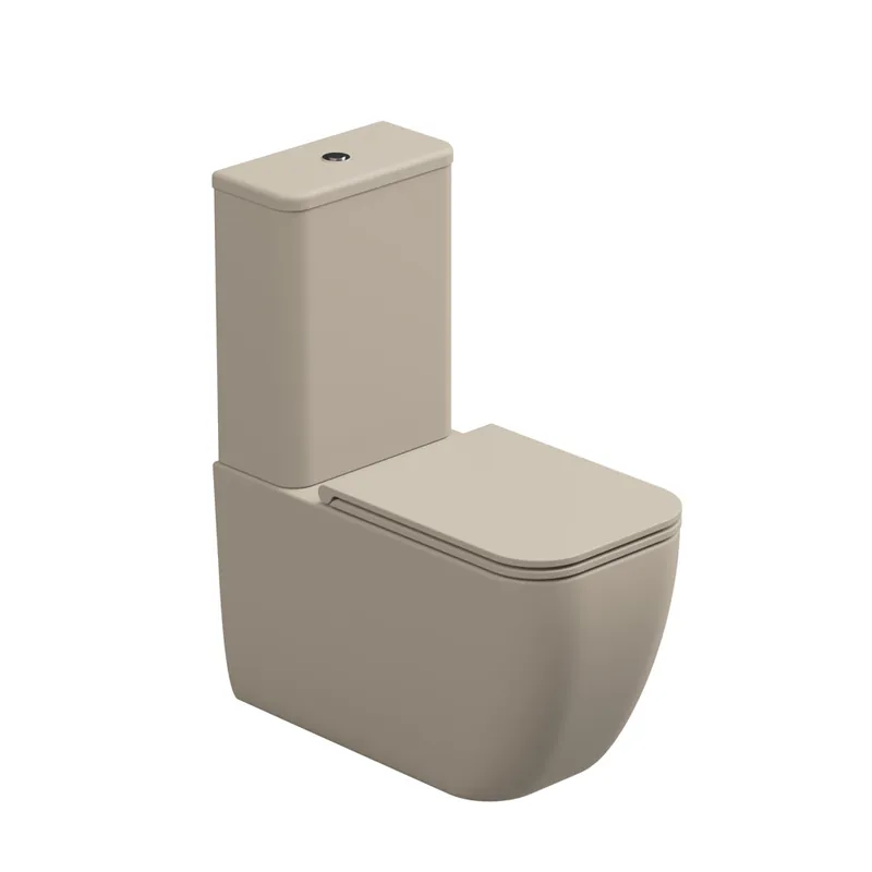 WC kombi Brio, rimless, sabbia matné, včetně sedátka, BRSETMBL034 Op = Op